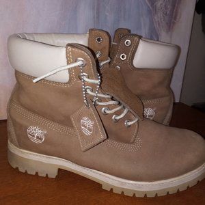 Tan Timberlands